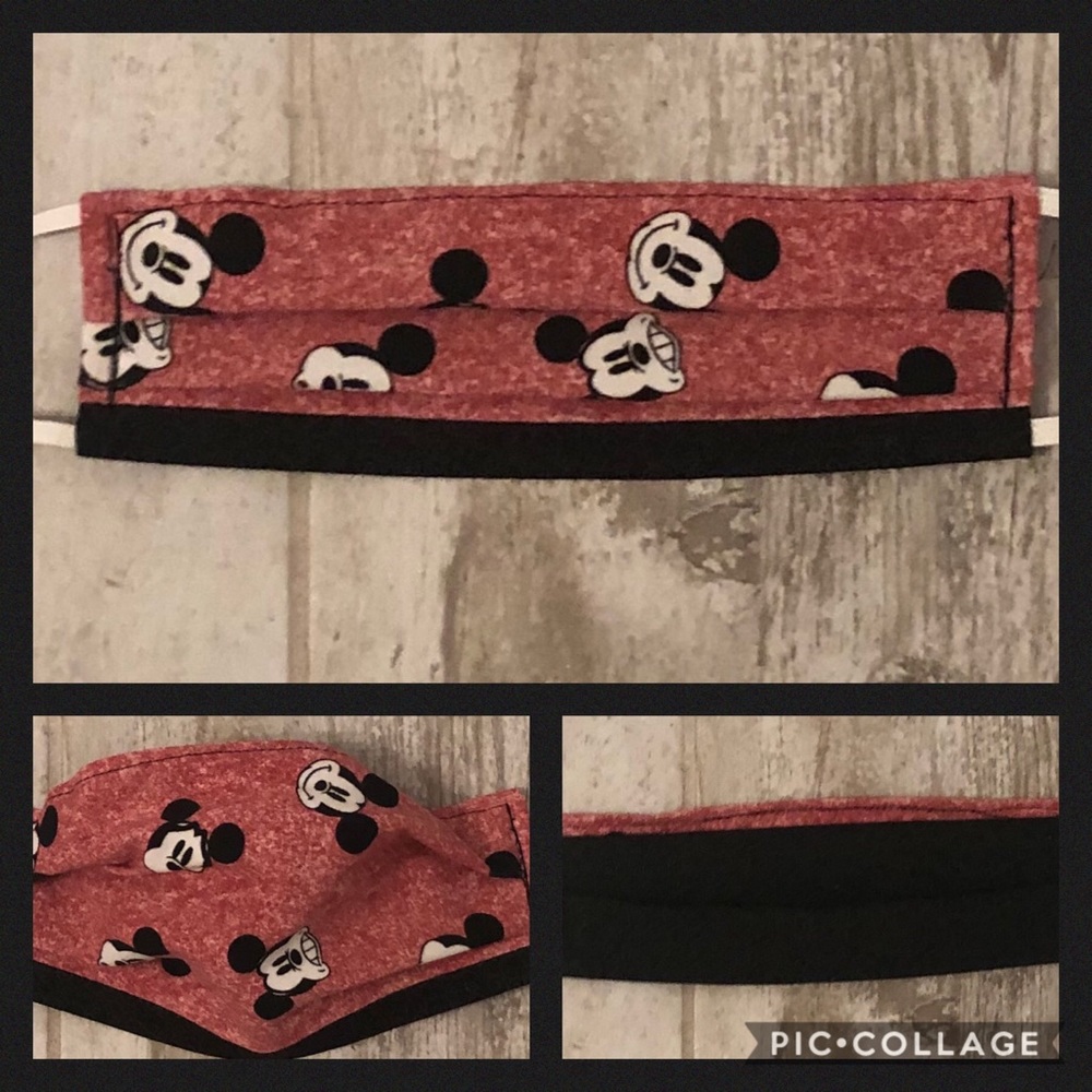 Mickey Mouse cotton tee material face cover